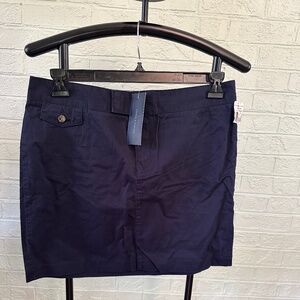 Brand New - Never worn with tags Tommy Hilfiger Jackie Twill Skirt (Navy Blue)